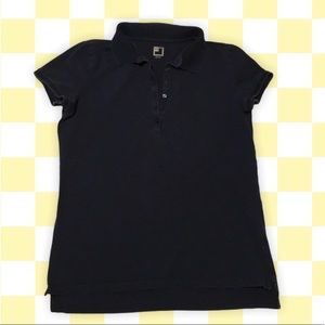 Black collared top